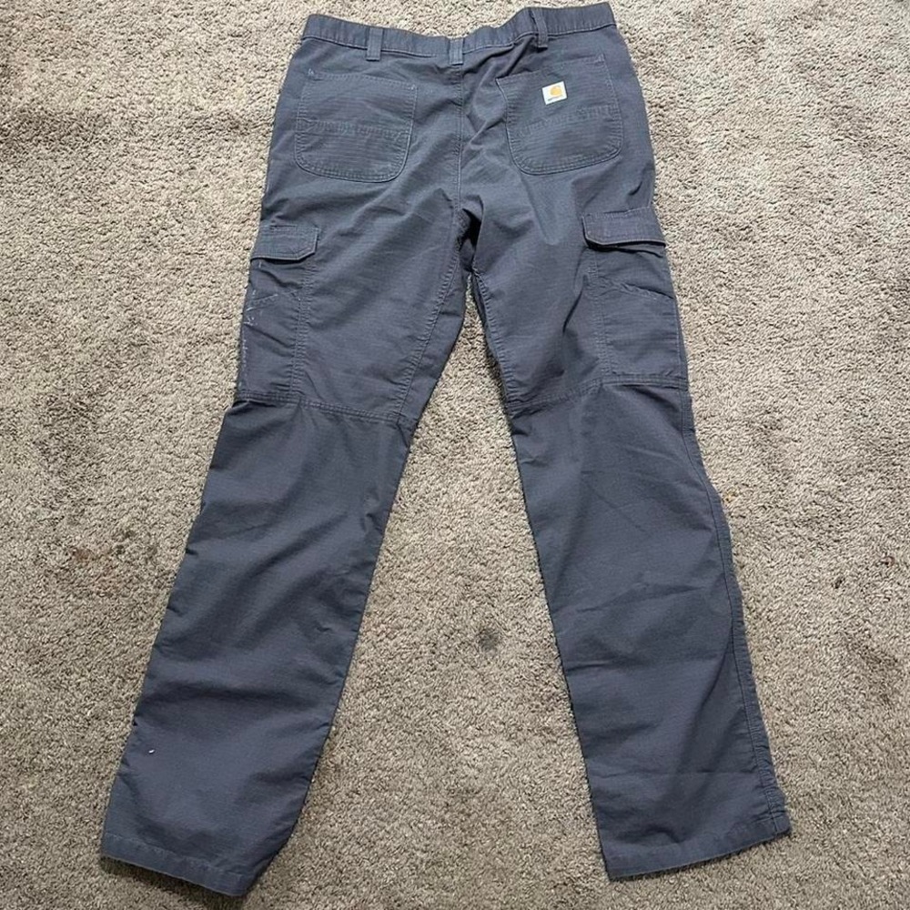 Carhartt grey relaxed fit cargo pocket pants Men's Size 40X36 #workwear #skater - Picture 6 of 7